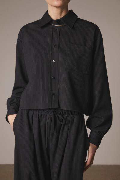 Sosue Pants Pinstripe Black Top Angebot