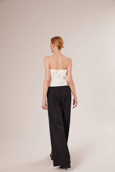 Sosue Pleat Top White Große Rabatte