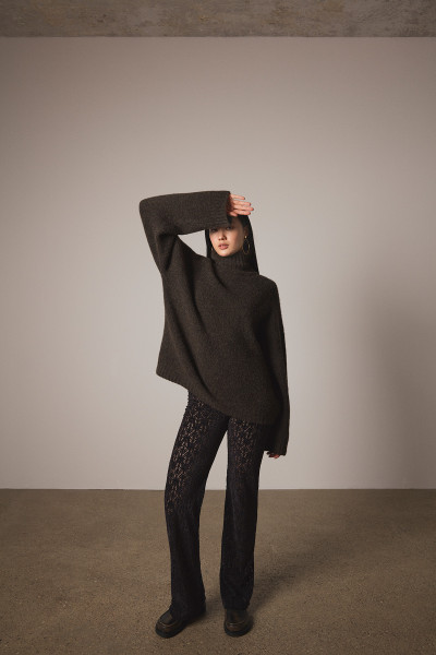 Sosue Bear Turtle Knit Dark Brown Sonderangebote