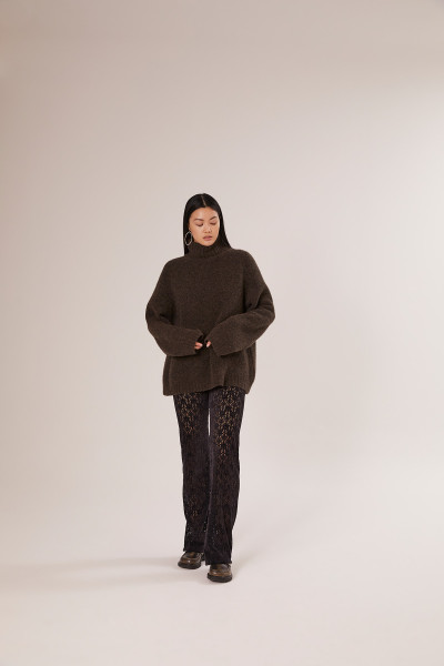 Sosue Bear Turtle Knit Dark Brown Sonderangebote