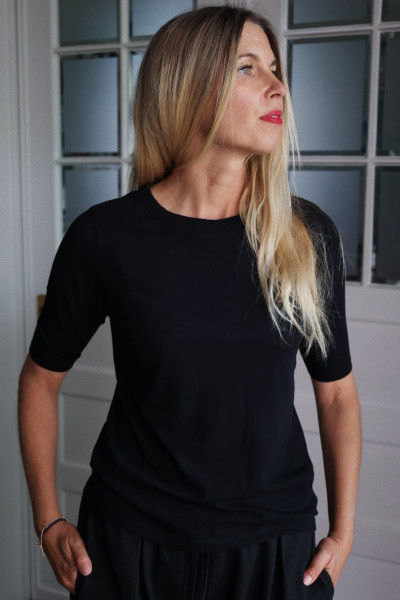 Sosue Half Sleeve Black Sonderangebot der Fabrik