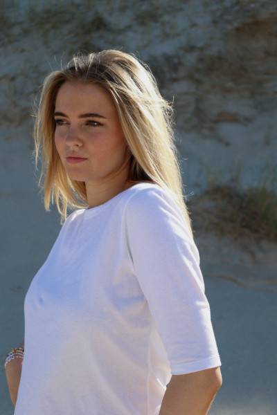 Sosue Half Sleeve White Discount Store für neue Produkte