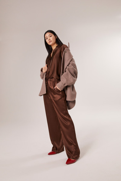 Sosue Coat Antonia Taupe Speichern exportieren