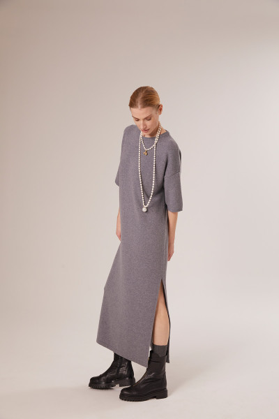 Sosue Short Sleeve Dress Grey Günstig kaufen
