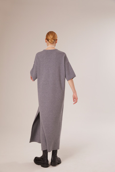 Sosue Short Sleeve Dress Grey Günstig kaufen