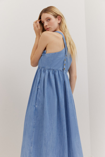Sosue Dress Laura Denim Großer Ausverkauf