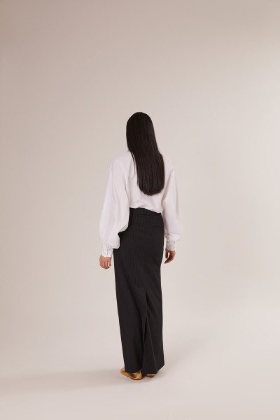 Sosue Pinstripe Skirt Black Black Friday