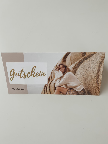 Sosue Geschenkgutschein Tiefpreis