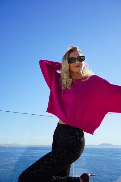 Sosue Pullover Antonia Light Fuchsia Sonderangebot der Fabrik