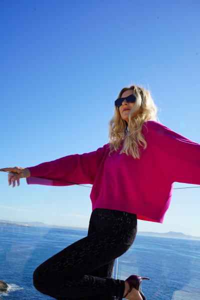 Sosue Pullover Antonia Light Fuchsia Sonderangebot der Fabrik