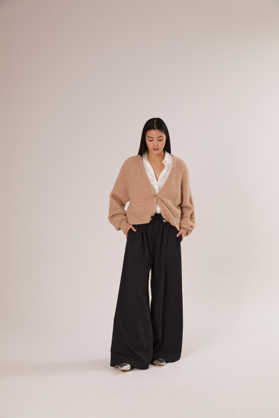 Sosue Antonia Short Cardigan Toffee im Angebot