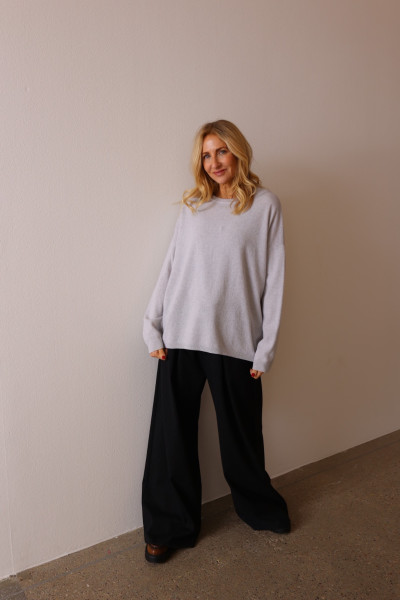 Sosue Wrap Pullover Light Grey Kostenloser Versand