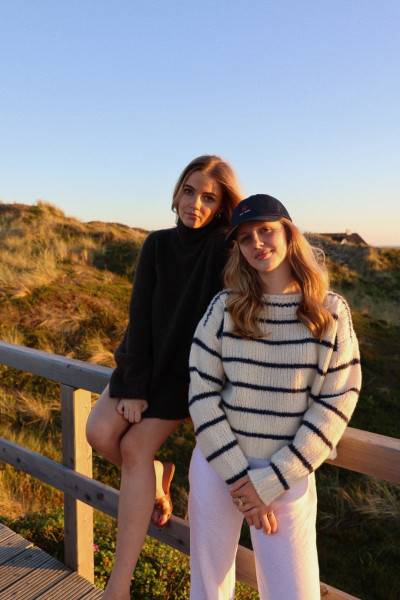 Sosue Pullover Sailor Stripes Cream Blue Sonderangebot