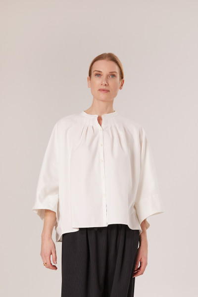 Sosue Flanell Cape White Neueste Mode