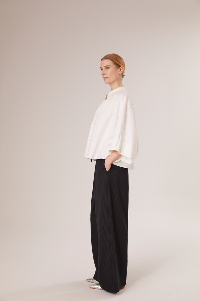 Sosue Flanell Cape White Neueste Mode