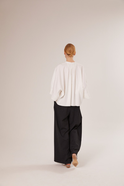 Sosue Flanell Cape White Neueste Mode