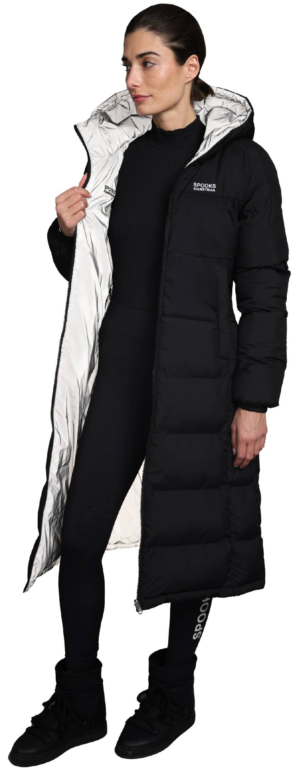 Spooks Lanah Reversible Long Coat Reflective Muttertagsangebot