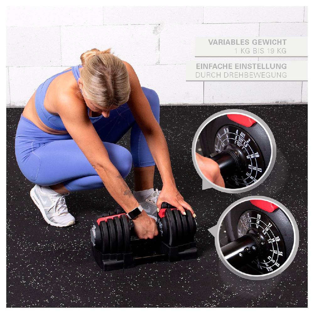 Sport Tec Sport-Tec 3-in-1 Multi Hantel-Set 1-19 kg Kostenloser Versand