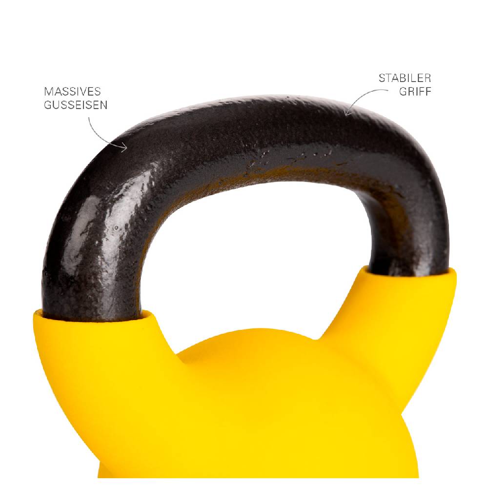 Sport Tec Kettlebell, 4 kg, gelb Fabrikpreis