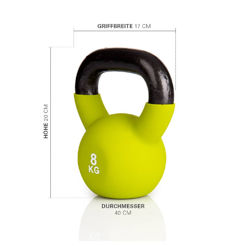 Sport Tec Kettlebell, 8 kg, grün Rabatt