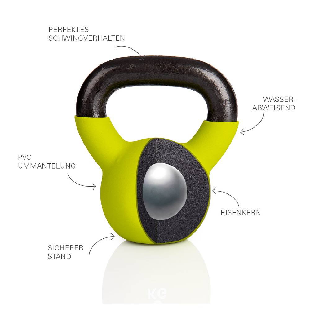 Sport Tec Kettlebell, 8 kg, grün Rabatt