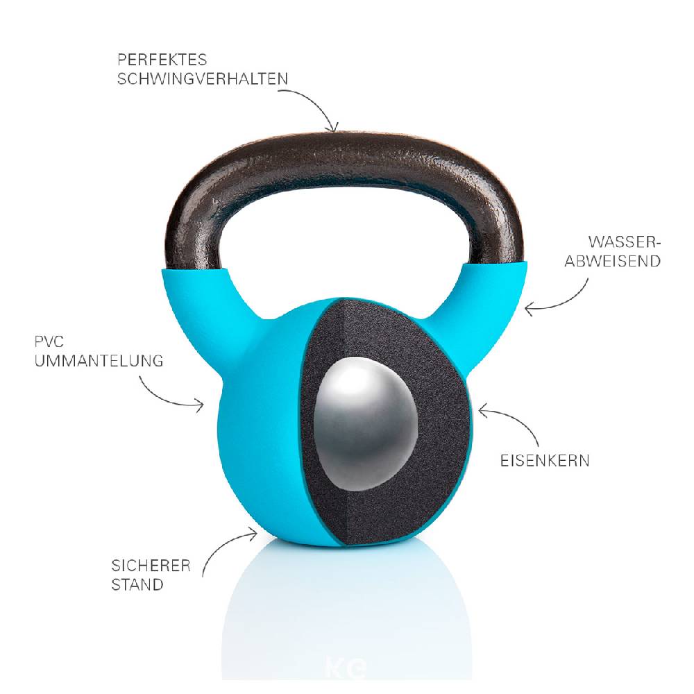 Sport Tec Kettlebell, 10 kg, hellblau Günstig kaufen