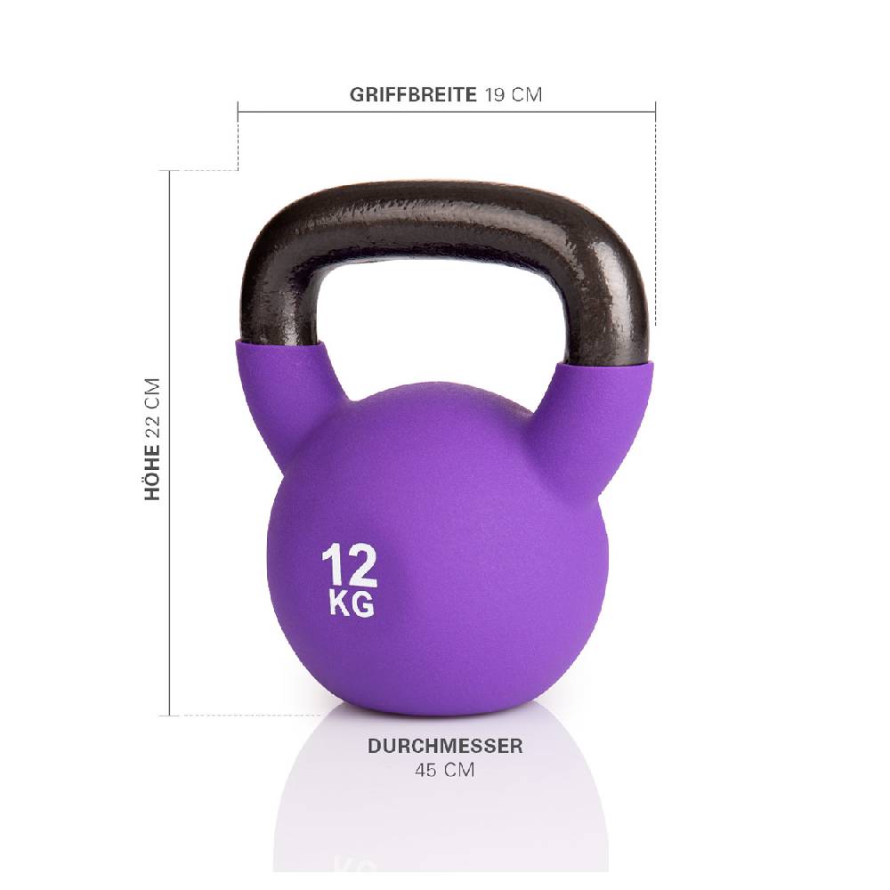 Sport Tec Kettlebell, 12 kg, lila Versandkostenfrei