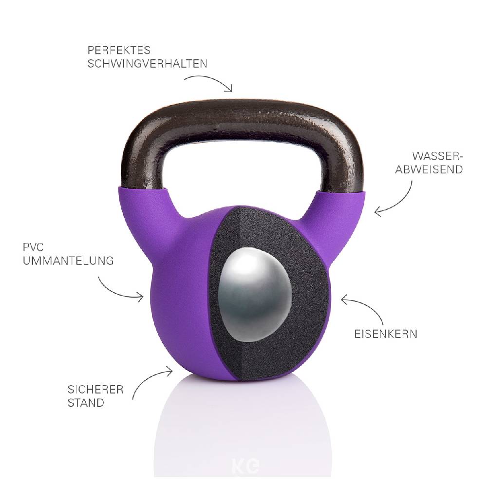 Sport Tec Kettlebell, 12 kg, lila Versandkostenfrei