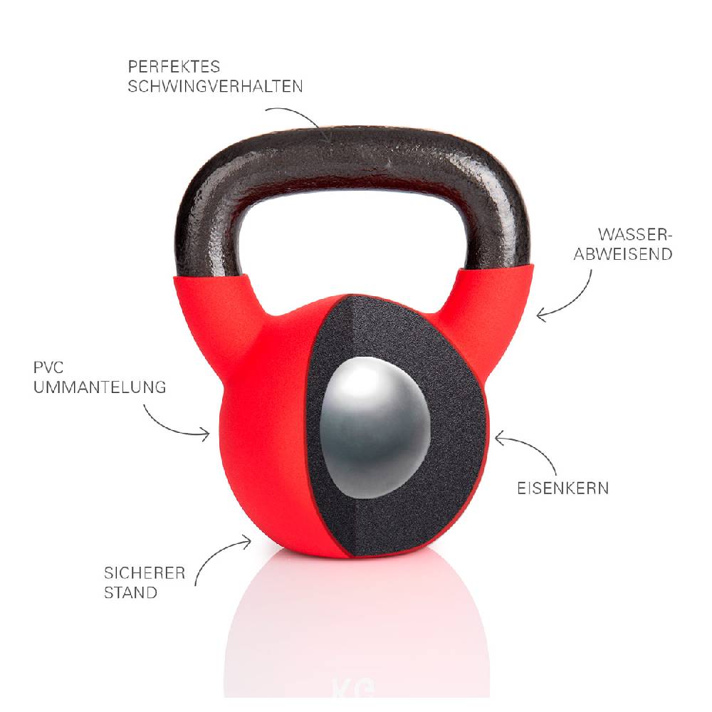 Sport Tec Kettlebell, 16 kg, rot Großer Ausverkauf