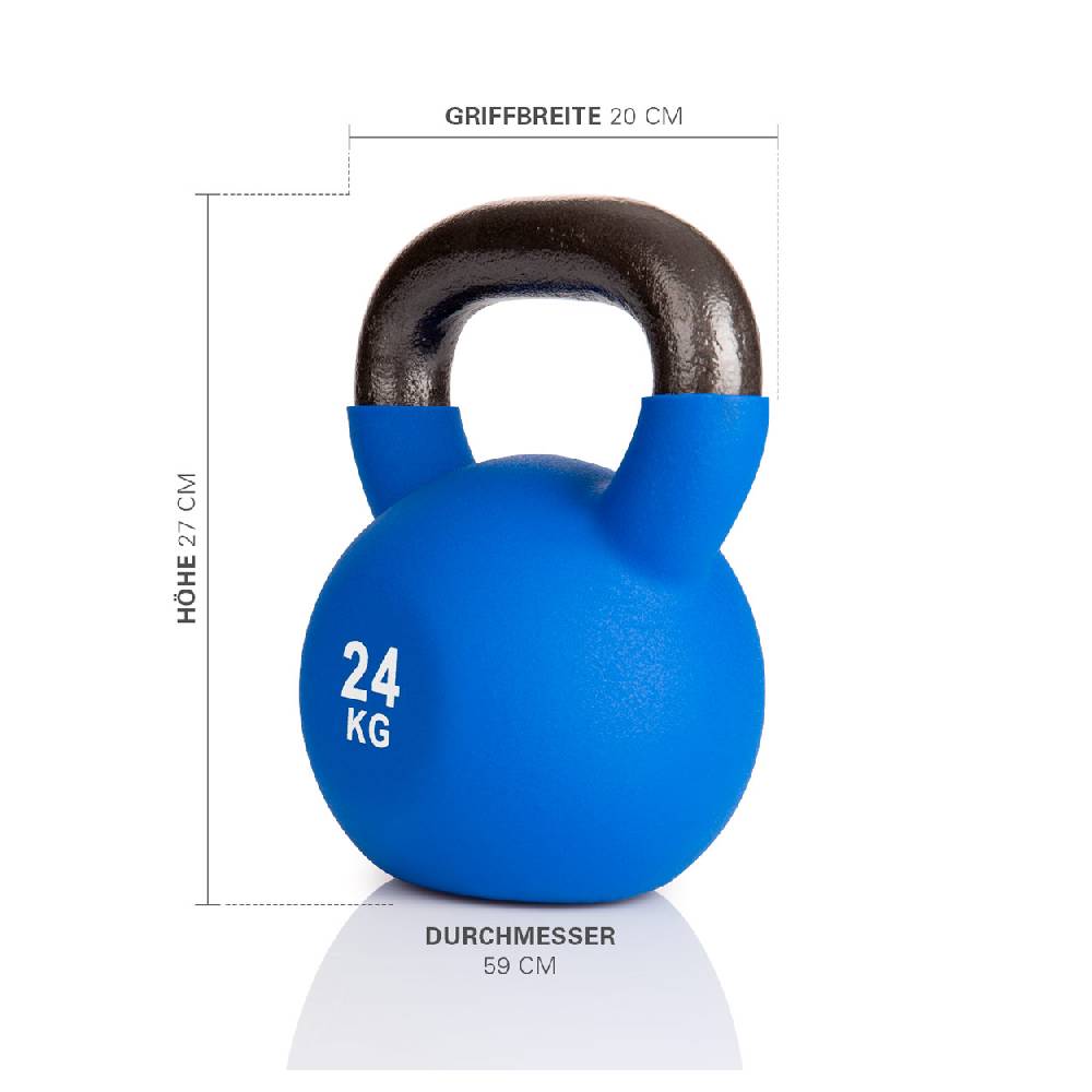 Sport Tec Kettlebell, 24 kg, blau Begrenztes Angebot