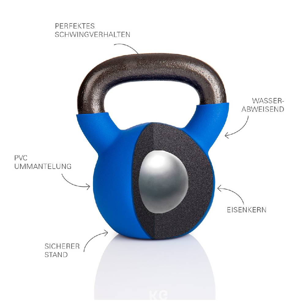 Sport Tec Kettlebell, 24 kg, blau Begrenztes Angebot