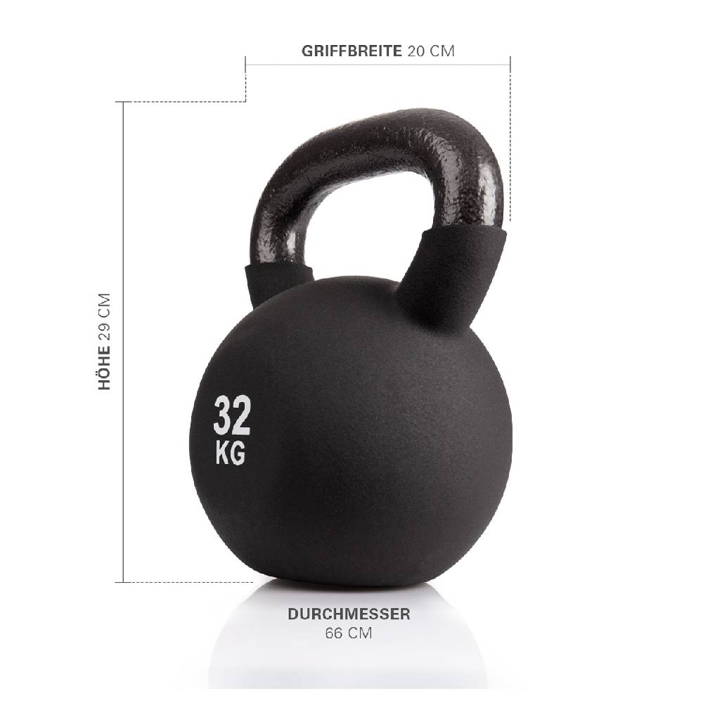 Sport Tec Kettlebell, 32 kg, schwarz Exklusivangebot