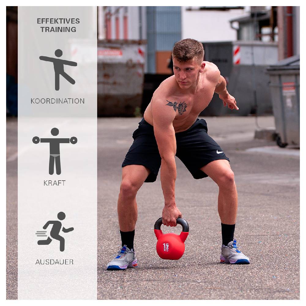 Sport Tec Sport-Tec Kettlebell-Set 9-tlg., 4-32 kg inkl. Ablage Saisonschlussverkauf