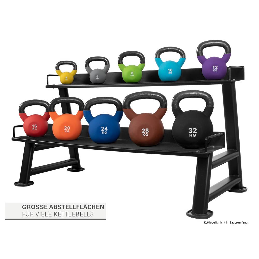 Sport Tec Kettlebell-Ständer mit 2 Ablagen, LxBxH 139x63x74 cm Osterangebot