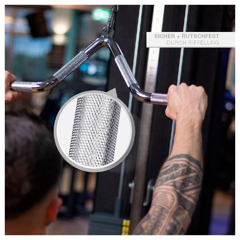 Sport Tec Kleiner Trizepsgriff, gebogen, 54 cm Sonderangebot der Fabrik