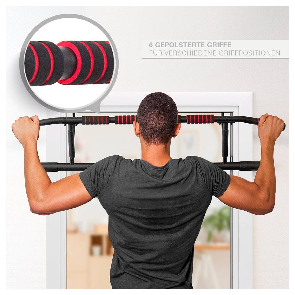 Sport Tec Sport-Tec Türreck Klimmzugstange klappbar, 117x28 cm, inkl. 2 Power Ropes + 2 Karabinerhaken Preisnachlass