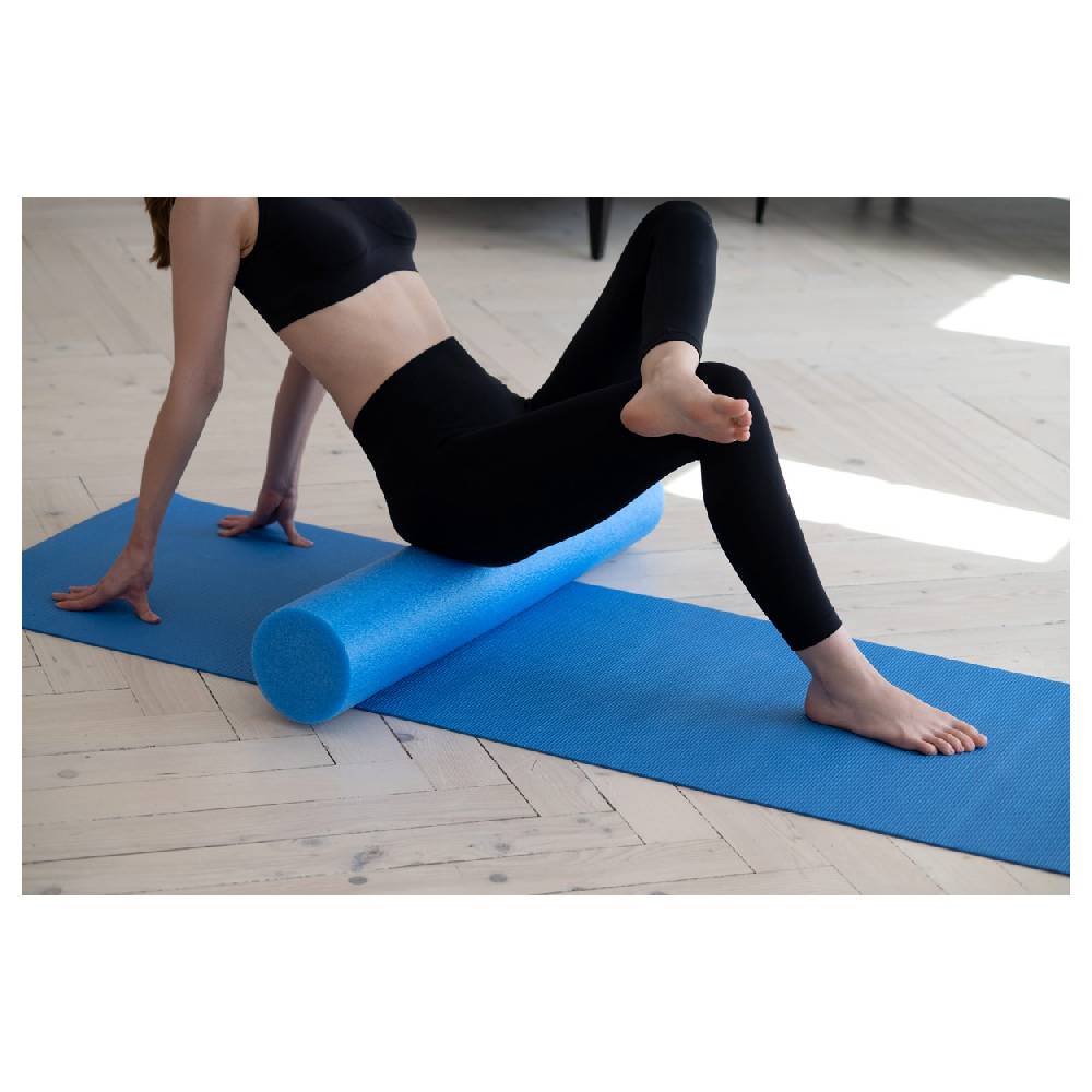 Sport Tec Yoga Rolle, ø 15 cm x 90 cm, blau Nur noch ein Tag übrig