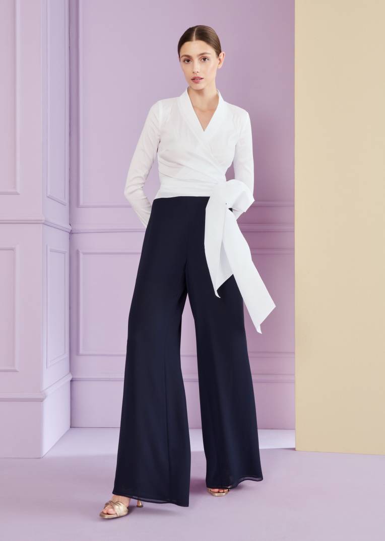 Talbot Runhof Wickelbluse Naxos1 Kostenloser Versand international