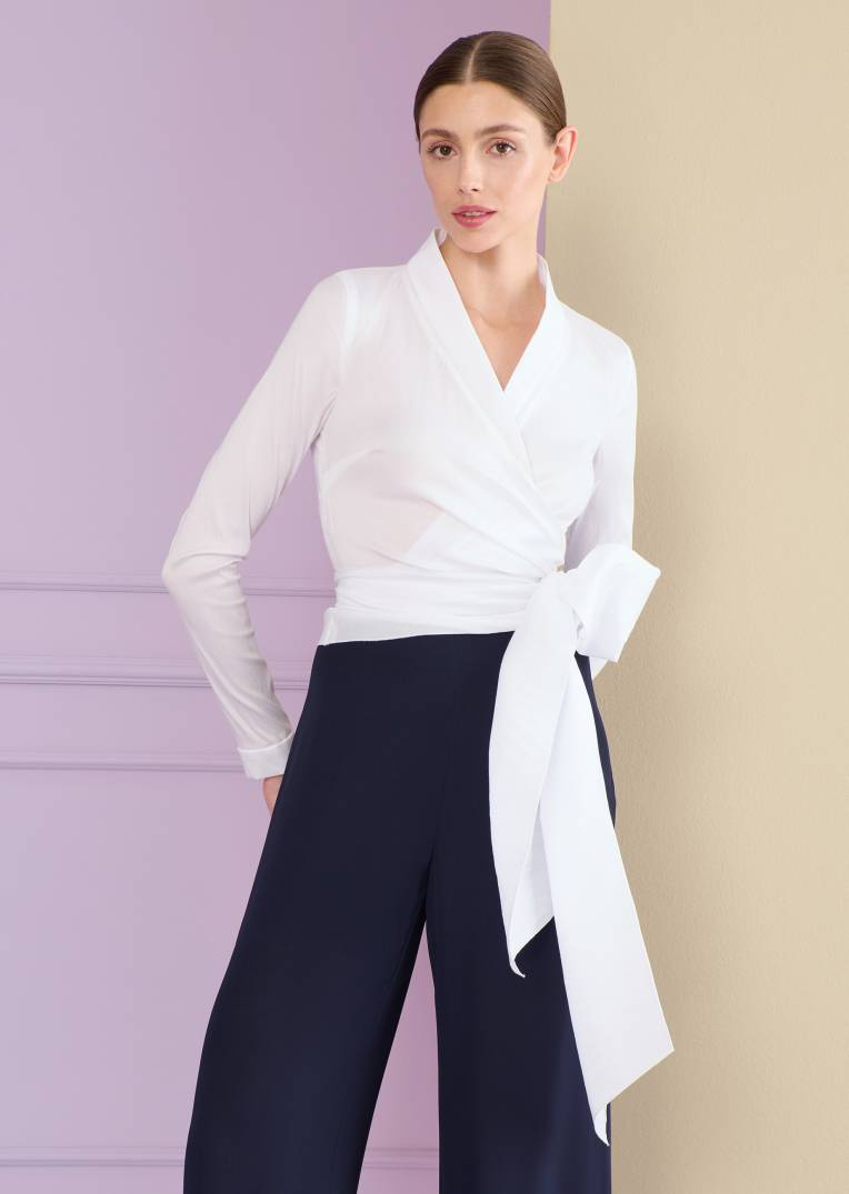 Talbot Runhof Wickelbluse Naxos1 Kostenloser Versand international