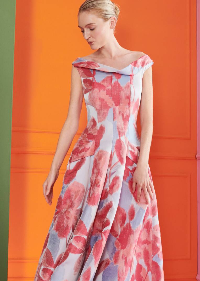 Talbot Runhof Langes Kleid Kolja4 Verkauf